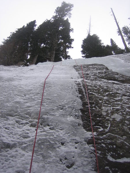 Early season conditions as seen on 11/13/2010 - the right side of the wall was thin, but the left and center were already fat.