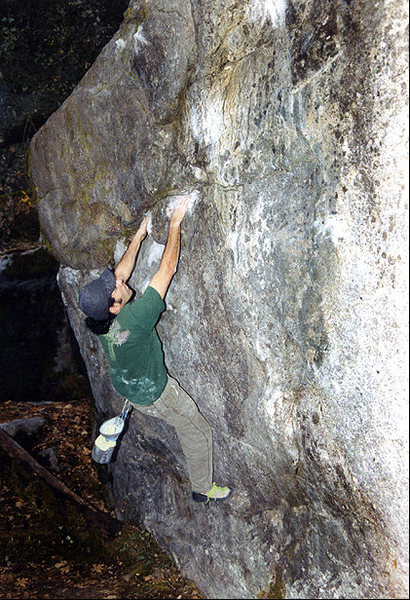 Coiler at Cathedral Boulders.<br>
Photo by Blitzo.