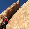 Paul stating up the final pitch..at last a pitch for him with some holds !....