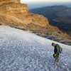 Starting up the Jamampa glacier on El Pico de Orizaba in Mexico