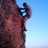 bouldering at ocean beach