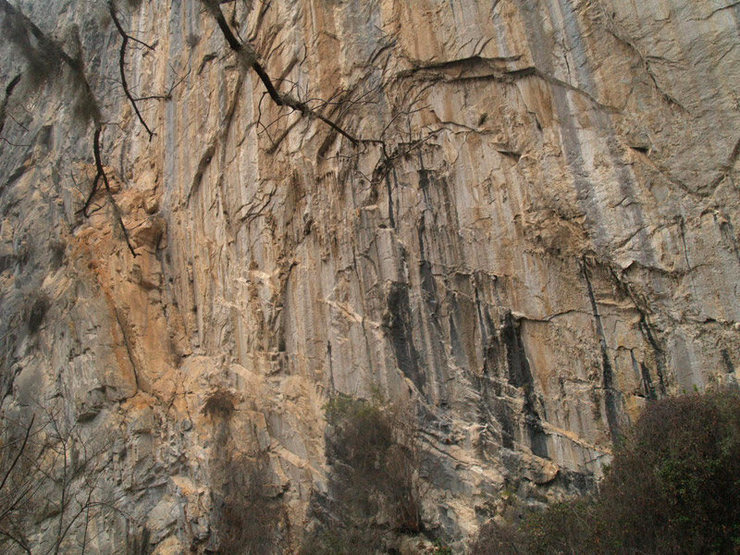 Left side of the canyon as you enter