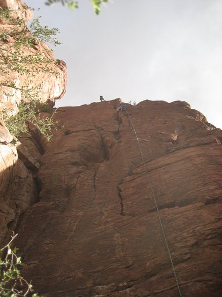 Tim on top belay