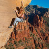 Leah Sandvoss on Moonjuice (5.11c), Upper Beach, Church Spires, Sedona, AZ <br>
Photo by Andre Kiryanov