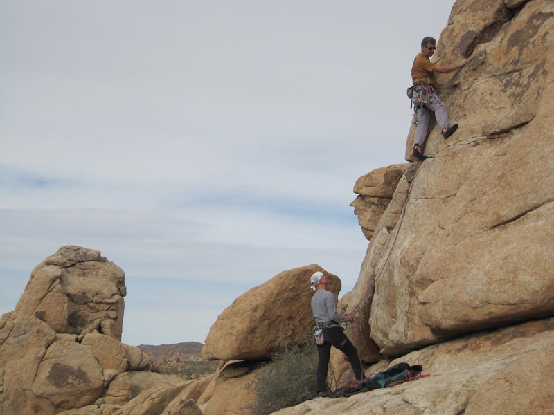 Chris leads, Fred belay, Scott shoots pictures.