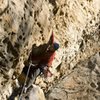 Exiting the hueco on Supafly. photo by Anthony Carco