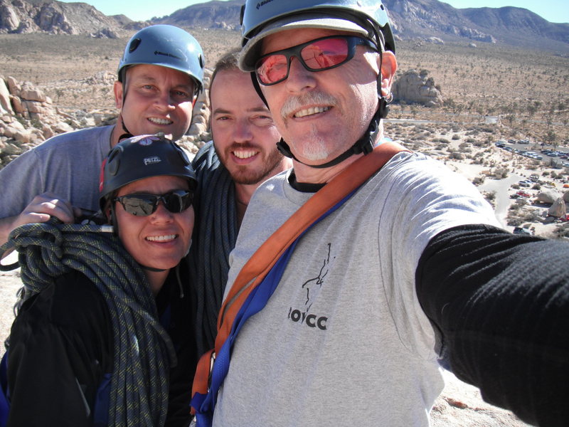 Agina, Kevin, Nathan and I on top of the Blob.