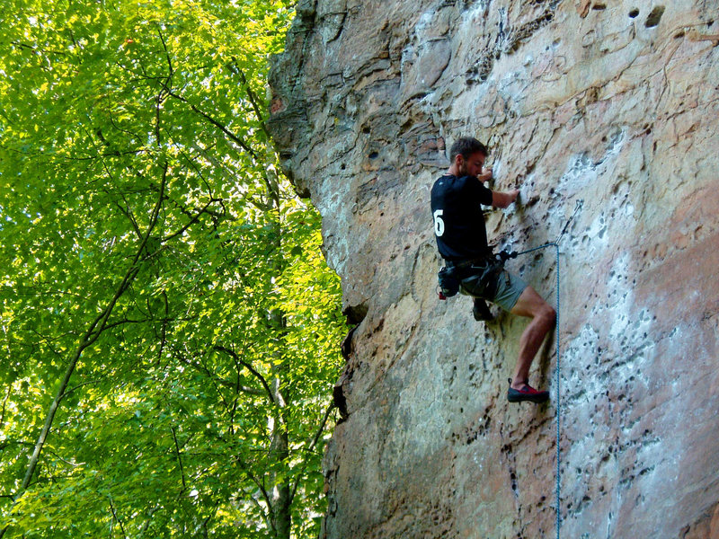 Dan setting up for the last few moves, Fall 2006