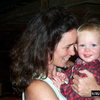 Karin & Emma at the first barn party.