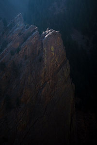 Winter sun on the Bastille.  The most sun it gets all day during September through May :-)