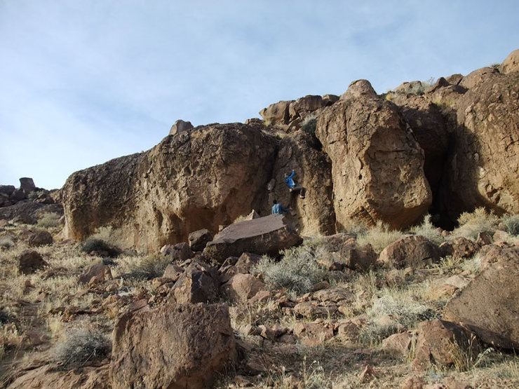 Ty & Mary at the Top Gun Boulders