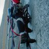 On a bolt ladder, The Prow, Washington Column, Yosemite Valley ...