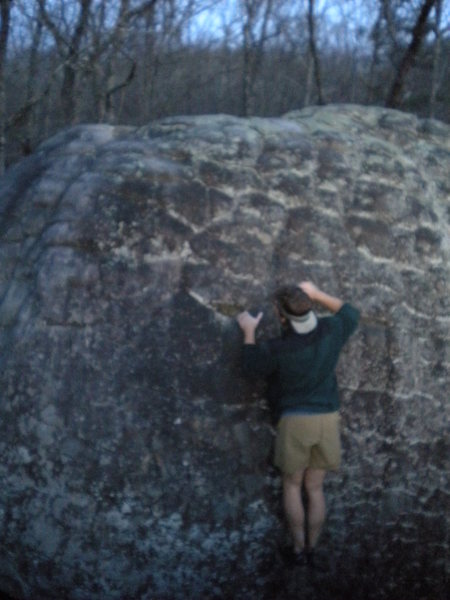 Gaining the large undercling/sloper.