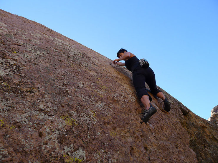 at the finger crack