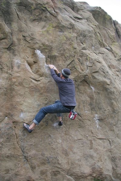 Ryan with his hands on The Boot.