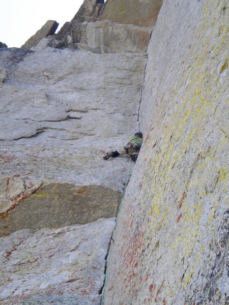 Eric leading the stellar corner on OZ in Tuolumne.  