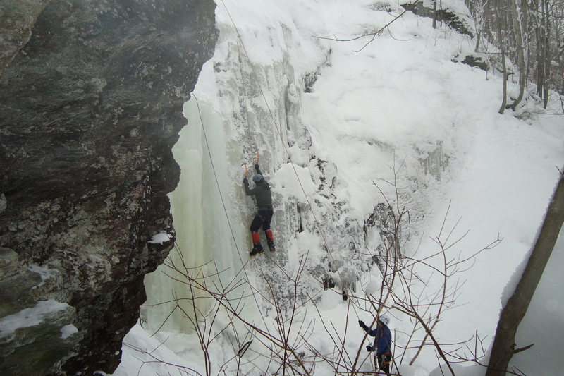 Jefferson Slide looking down from approach above