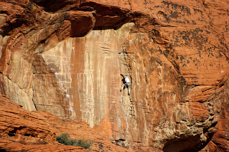 Climber on Cut Loose. January 16, '11.