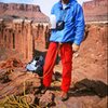 buttonheadspinner on top of Standing Rock, 1987.