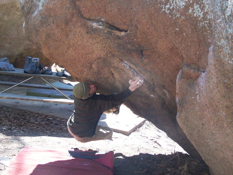 Unknown climber on Backdraft