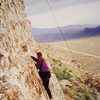 June, 1999<br>
On the first pitch of the original route.  