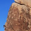 Lowering off of the popular family crag of Billboard Buttress.