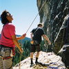 Senior climber, Gary Bocarde and his nephew James at The Balls.