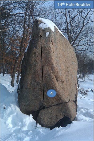 14th Hole Boulder<br>
4) Baldy.