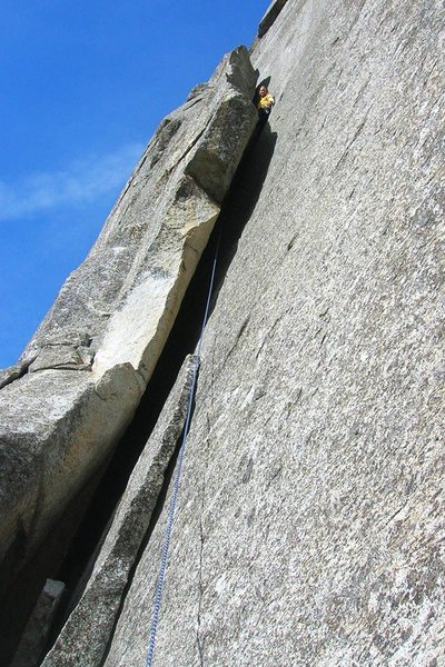 Top of the chimney.