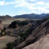 View from the top of the Whale, looking south past the Top Rope Wall to the Cave (center of photo).