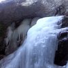 At the anchors above the left falls.