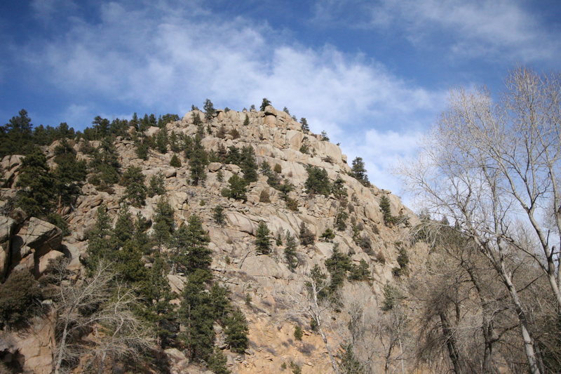 Country-Western Crags from the road.