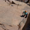 On the 9+ slab and thin crack section of the second pitch.