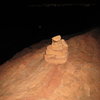 cairn on the summit with vegas in the background