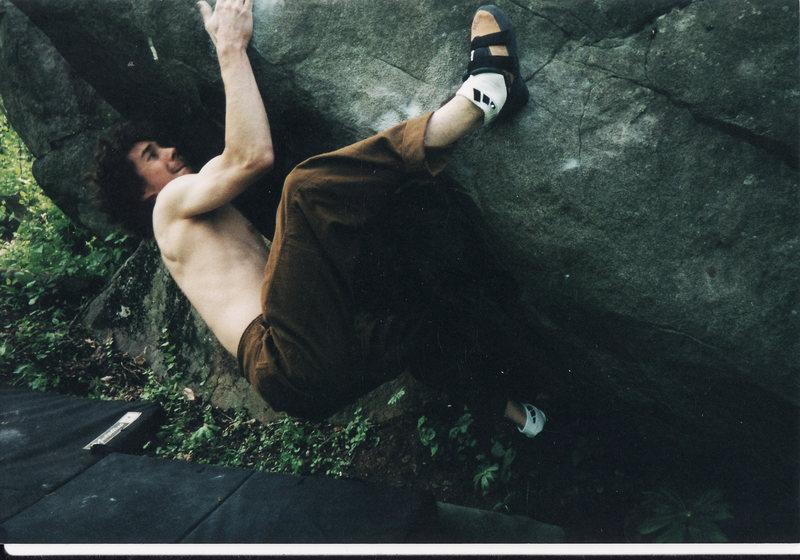 The One With Everything (V8) State Game Lands Parking Lot area Mt. Gretna<br>
<br>
Fourth ascent May 4, 2002