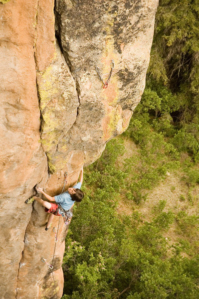 Richard Boyle working his way through the middle section of the route