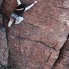 David on the FA of "Gabriel's Watch"; my second ascent soon followed. Photo by Hanna. Another sweet new route!