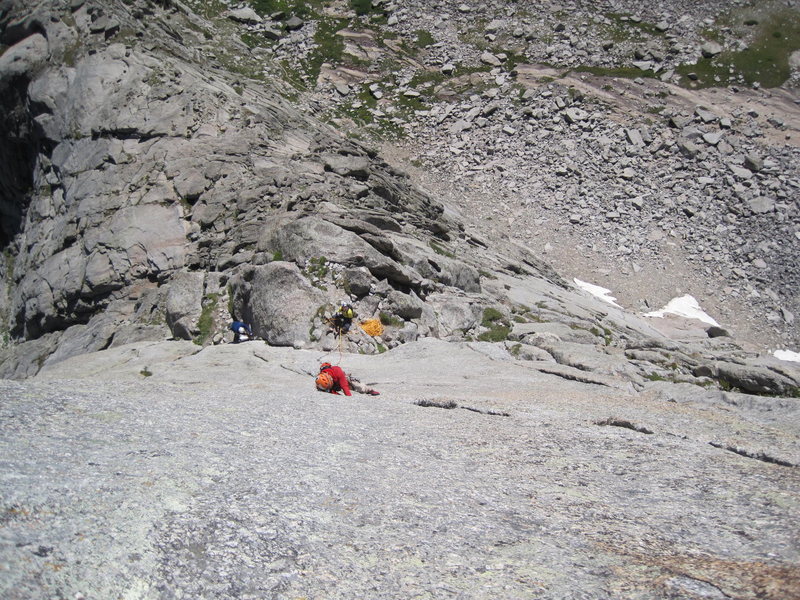 the msu crew coming up the k cracks, august 2010