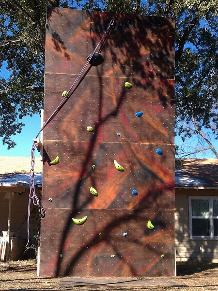 The new back yard wall.