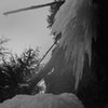 Looking up at the Serpent's Tooth!