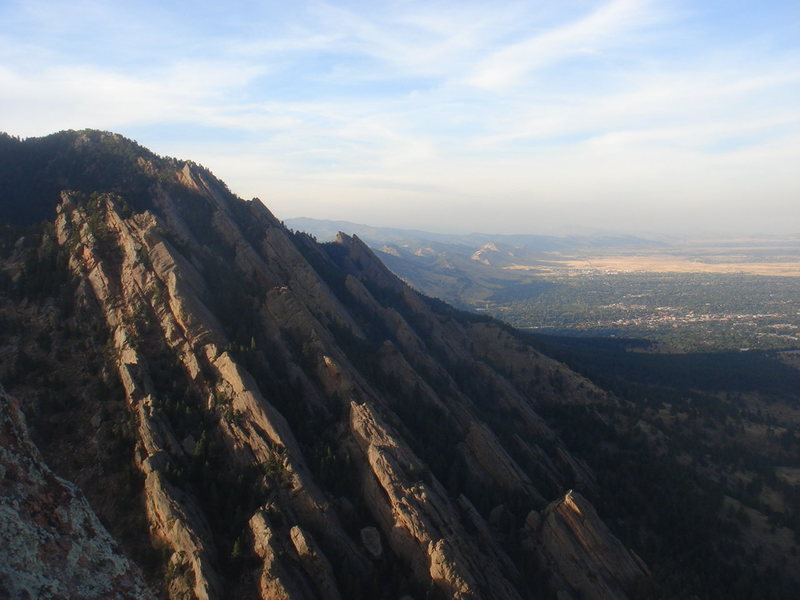 Looking north from Seal Rock, Flat Irons.