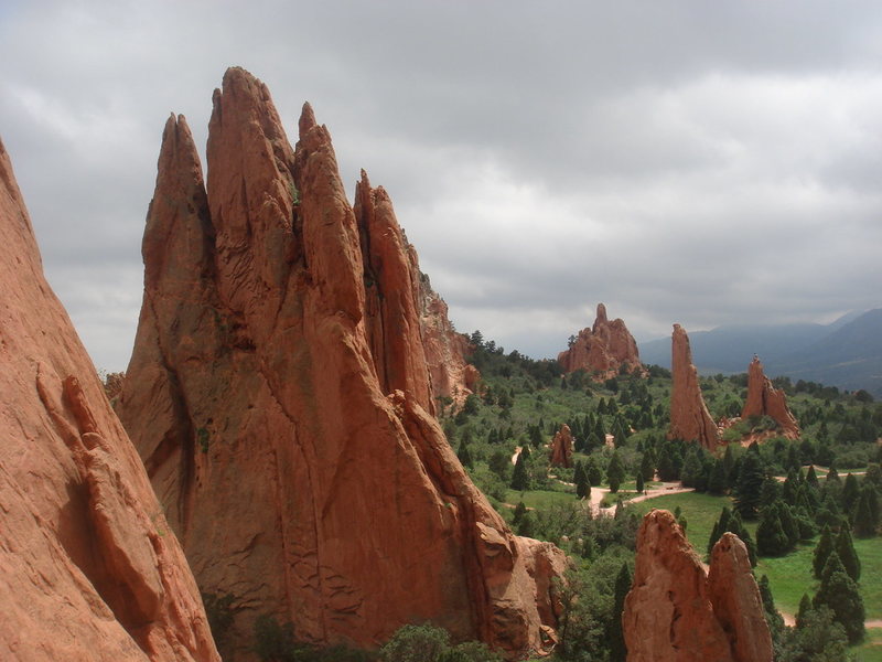 Looking south from the Tourist Gully, Garden of the Gods.