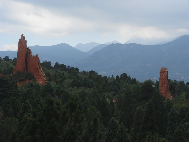 The Three Graces and Pigeon Spire, Garden of the Gods.