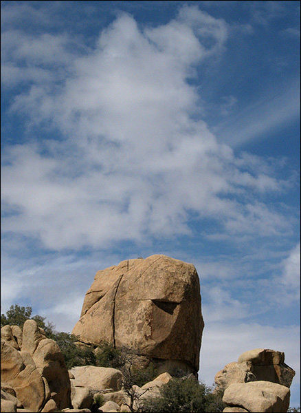 Bite Rock and cloud.<br>
Photo by Blitzo.