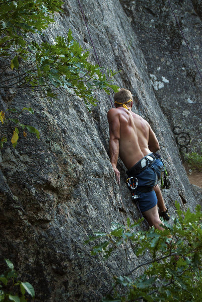 Left of graduation crack in Noname, CO