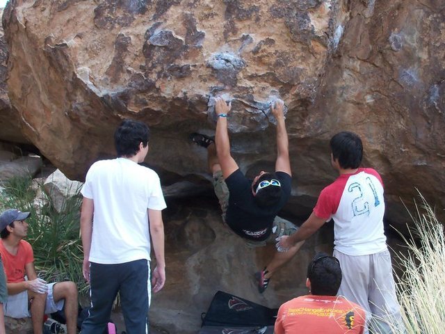 Working the No body @Hueco Tanks