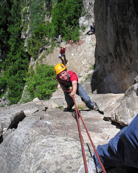 Alex rapping into the Canyon