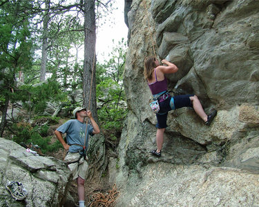 Nickie on Valdez Overhang