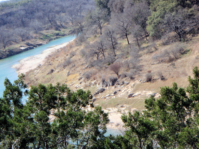 View from the top of a climb in the Dead Cats area of Milton Reimer's Ranch, Texas.