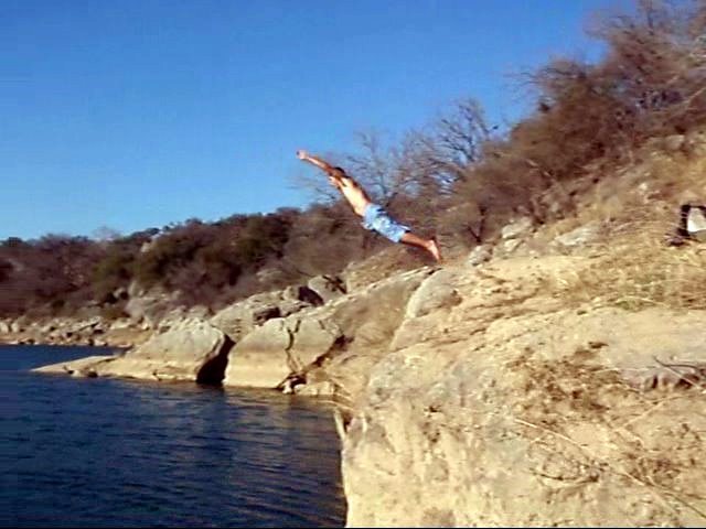 Swimming in the Pedernales River at Reimer's Ranch.